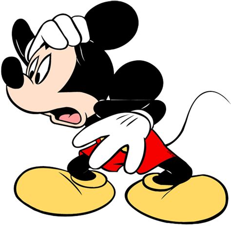 Mickey Scared Cartoon Styles Mickey Character Poses Mickey Mouse