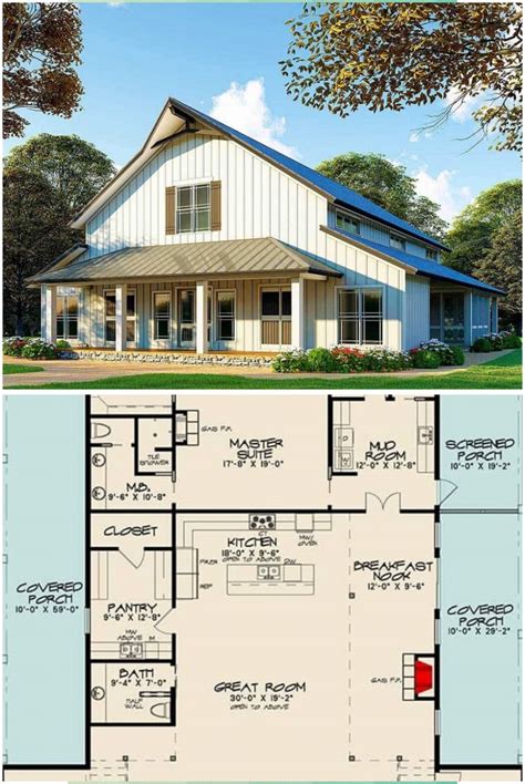 Https://tommynaija.com/home Design/country Barn Home Plans