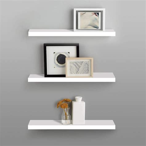 Buy U Décor Floating Shelves Book Display Shelf Wall Ed Modern Style Home Decor Ledge Shelf 3