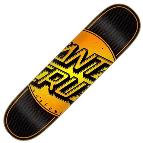 Santa Cruz Skateboards Total Dot Orange Fade Vx Skateboard Deck 80
