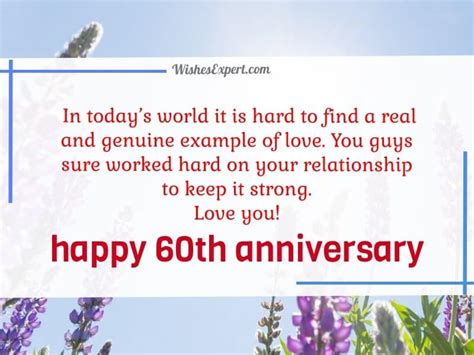 60 Best Happy 60th Anniversary Wishes And Messages 46 Off