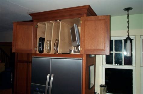 All bridge cabinets are 36 in. Above Refrigerator Cabinet Storage ... | Kitchen remodel layout, Narrow storage cabinet ...