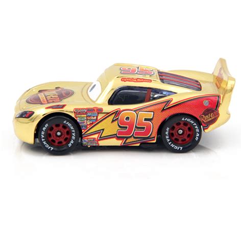 Montgomery lightning mcqueen is an anthropomorphic stock car in the animated pixar film cars, its sequels cars 2, cars 3, and tv shorts kn. Disney Pixar Cars 3 Gold Silver Lightning McQueen Metal Alloy Model For Kids Hot - Cars