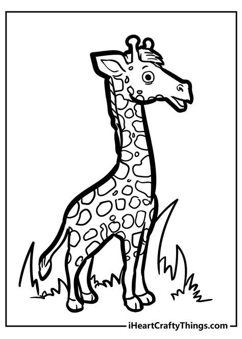 Printable Giraffe Coloring Pages