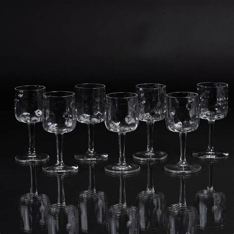 Sold Price Koloman Moser Wien 1868 Wien 1918 A Set Of 7 Wine Glasses Meteor From The
