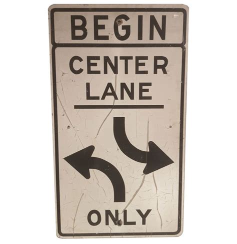 Center Lane Only Sign Turn Lanes Laws Markings And Center Turn Lane