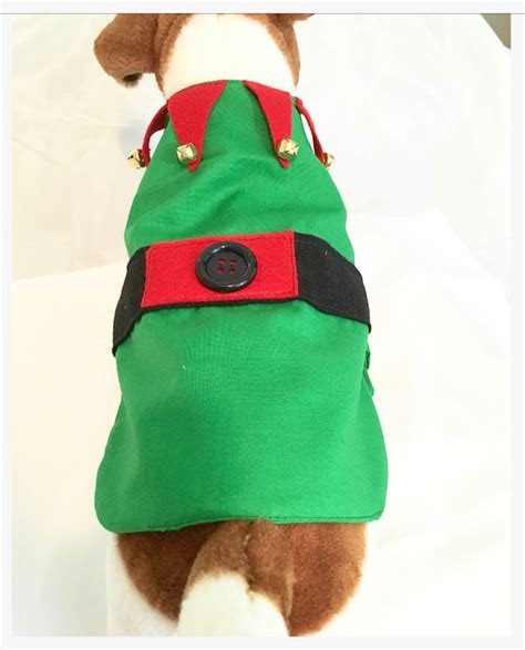 Christmas Dog Elf Costume Holiday Dog Costume Elf Dog Etsy