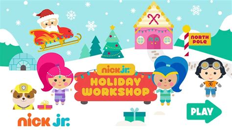 Play The Free ‘nick Jr Holiday Workshop Game W Paw Patrol And More