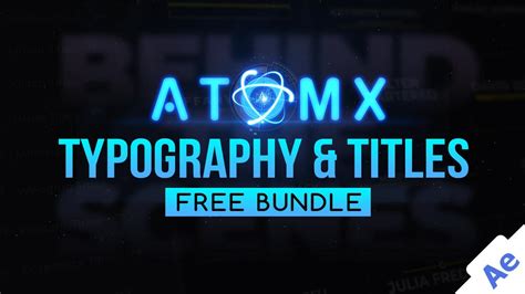 Typography And Titles Free Bundle By Aniom Aniom Marketplace