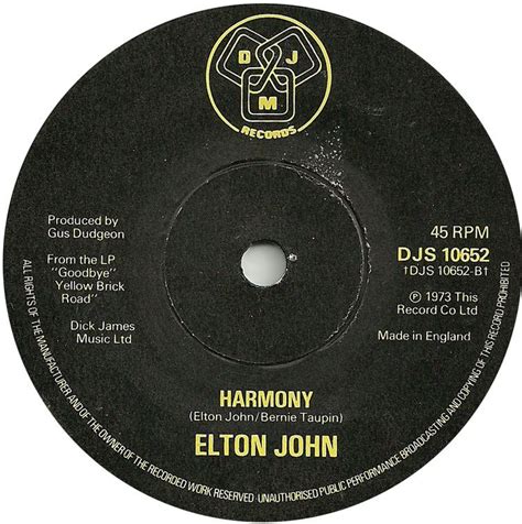 Harmony by Elton John, the song i was named after :) | Harmony, Elton