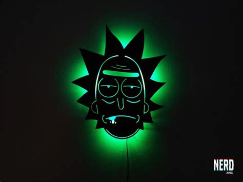 Rick and Morty Light | Wallart | Laser Cutted | Rick and morty, Rick