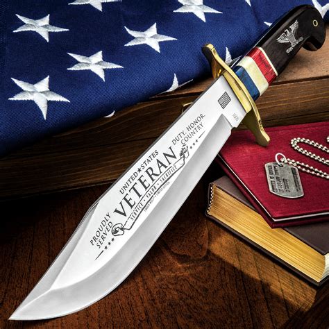 Timber Wolf United States Veteran Bowie Knife & Sheath | Bowie knife, Knife, Bowie knife sheath