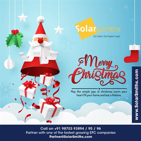 Solarsmiths Wishes Everyone Merry Christmas May The Ringing Bells Of