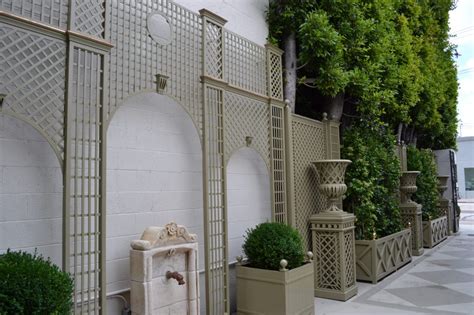 At excitingly low rates, versailles. Custom Decorative Treillage with Planters, Jardinieres ...
