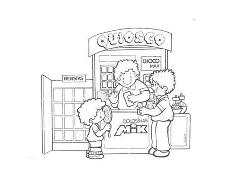 DIBUJOS DE TIENDAS PARA COLOREAR
