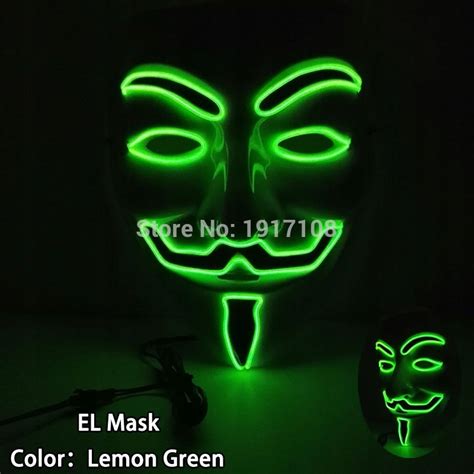 Maska Led Anonymous Impreza Karnawał Halloween 7600274510 Oficjalne