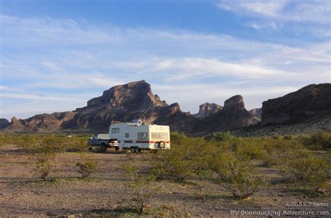 Rv Camping On Blm Land Below Saddle Mountain In The Sonoran Desert West