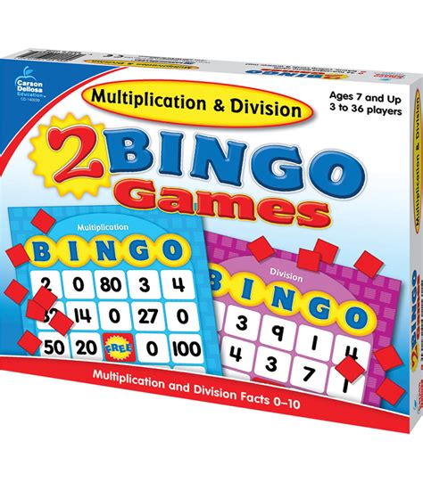 On this page we have a variety of games that kids will enjoy while building strong math skills. Multiplication & Division Bingo Board Game Grade 2-5