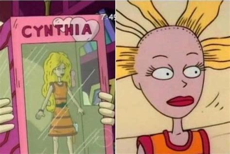cynthia doll from rugrats before and after personajes de los rugrats pegatinas bonitas