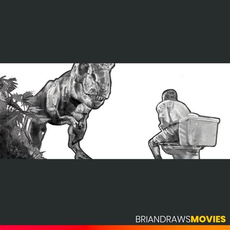 Jurassic Park T Rex Eating Lawyer On Toilet Movie Scene Etsy