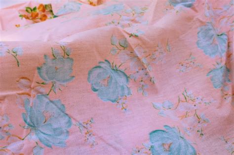 Vintage Cotton Flannel Fabric Granny Chic Cottagecore Floral Print
