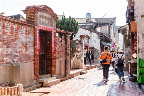 Building View Of Lukang Old Street In Changhua Taiwan Stock Photo
