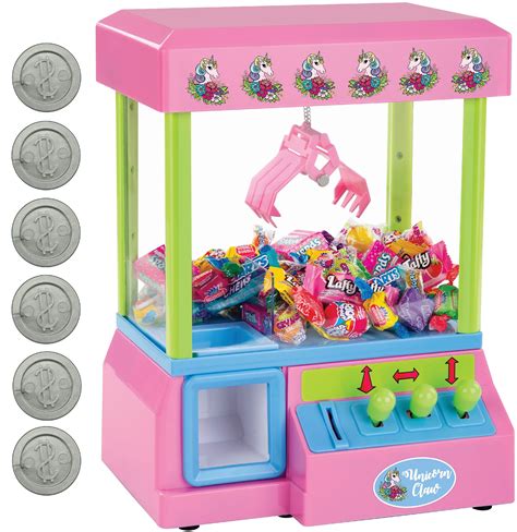 Bundaloo Unicorn Mini Claw Machine Retro Grabber Arcade Game For Kids