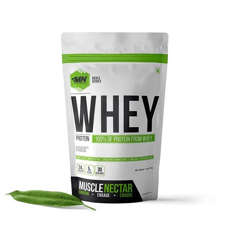 Muscle Nectar 100 Whey Protein Blend With Digestive Enzymes Vanilla