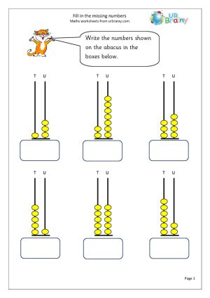 Worksheets have become an integral part of the education system. Site with math worksheets- Abacus for Numbers up to 99 ...