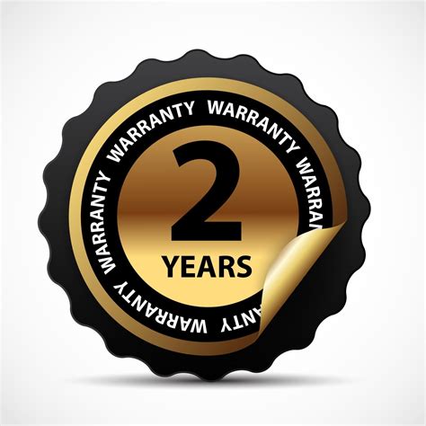 Gold Vector Guarantee Sign 2 Years Warranty Label 2449891 Vector Art At