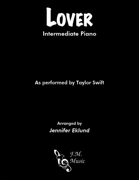 Taylor Swift Lover Taylor Swift Sheet Music Piano