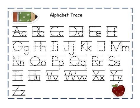 Alphabet Tracer Pages for Kids | Activity Shelter