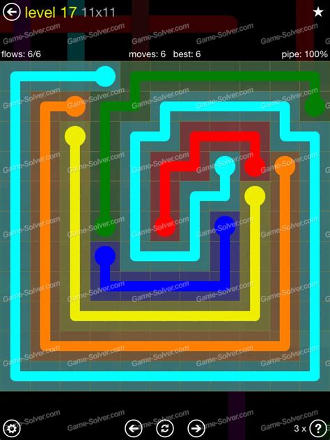 Flow Extreme Pack 2 11x11 Level 17 Game Solver