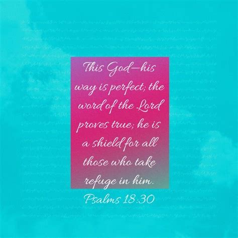 Psalm 1830 This God—his Way Is Perfect The Word Of The Lord Proves