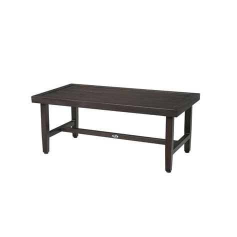 Hampton Bay Woodbury Metal Outdoor Patio Coffee Table Dy9127 Tc The