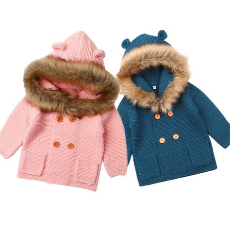 2018 Children Coat Girls Winter Pink Coat Children Jackets Casual Baby