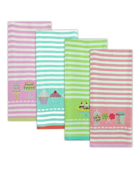 Design Imports Sweet Shoppe Embroidered Dish Towel Set Dish Towel Set