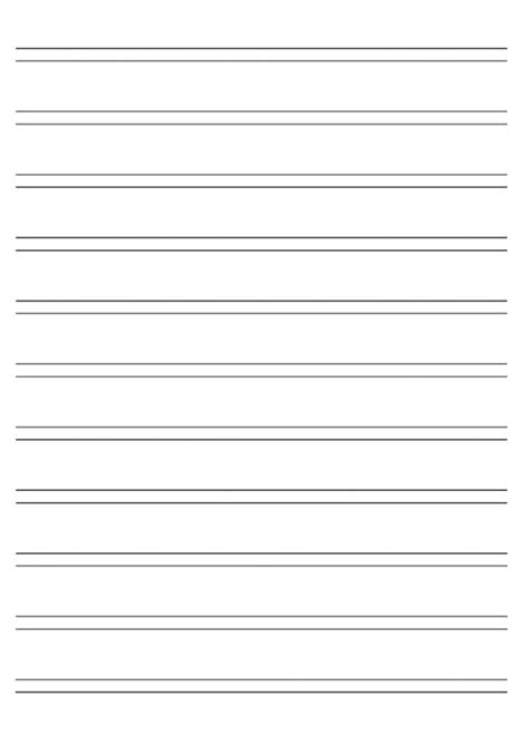 A Blank Lined Paper With Lines In The Middle And One Line At The Bottom