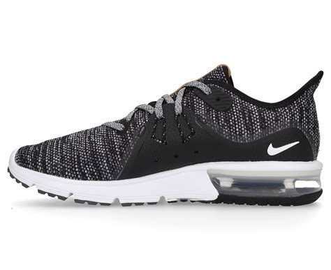 Nike Womens Air Max Sequent 3 Shoe Blackwhitedark Grey Au