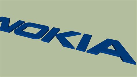 Logo Nokia En 3D 3D Warehouse