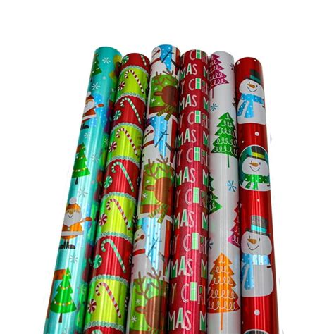 Bundle Of 6 Rolls Of 30” Premium Foil Childrens Merry Christmas