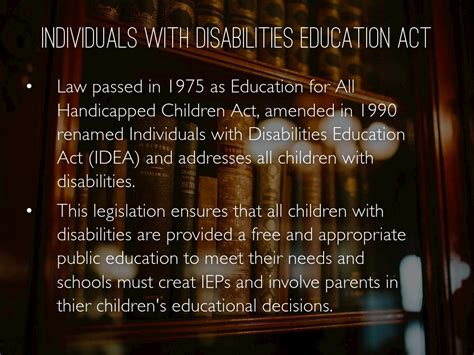 Individuals With Disabilities Education Act By
