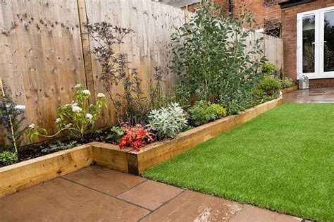 The Raised Sleeper Beds Work Perfectly In This Low Maintenance Garden