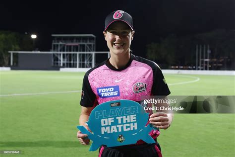 Player Of The Match Ellyse Perry Of The Sixers During The Wbbl Match