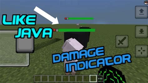 Damage Indicator In Mcpe Like Java Edition Mod And Addon Youtube