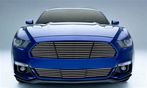 Mustang Gt Grille 15 17 Ford Mustang Gt Aluminum Polished 1 Piece Laser