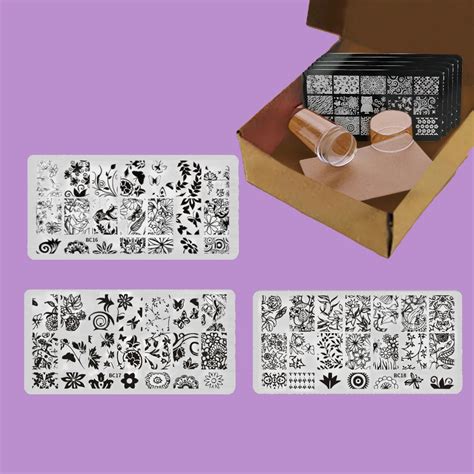 2018 Manicure Nail Template Stamp Plates Image Nails Art Stamping Plate
