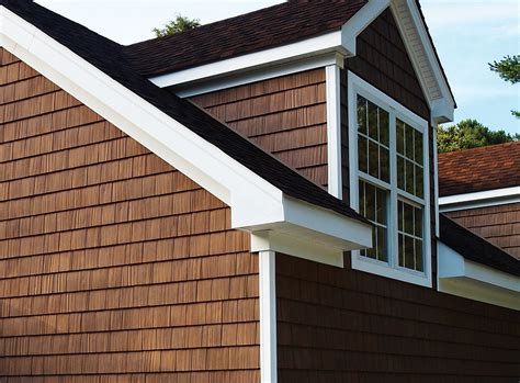 The Real Look Of Wood Without All The Maintenance Cedar Shingle Siding