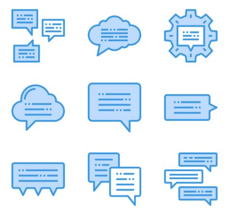 61892 Free Vector Icons Of Chat Creative Advertising Baby Blue