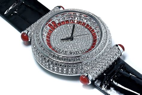 Ruby Red Bling Watch For Men And Women Watches